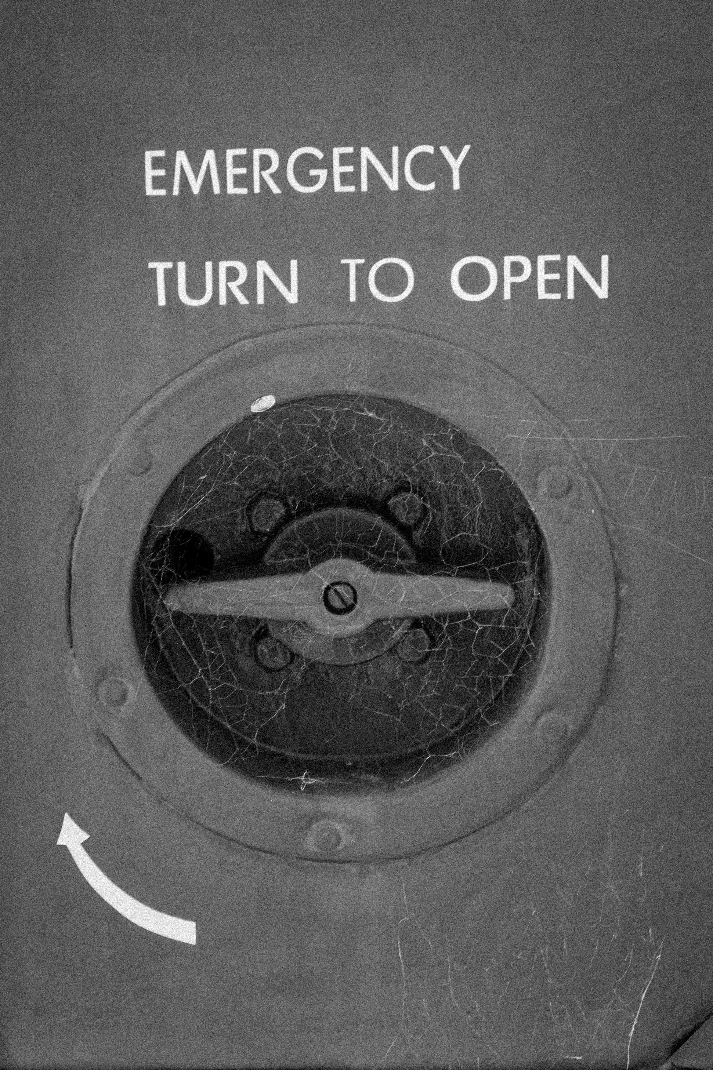 emergency - turn to open from old bus door